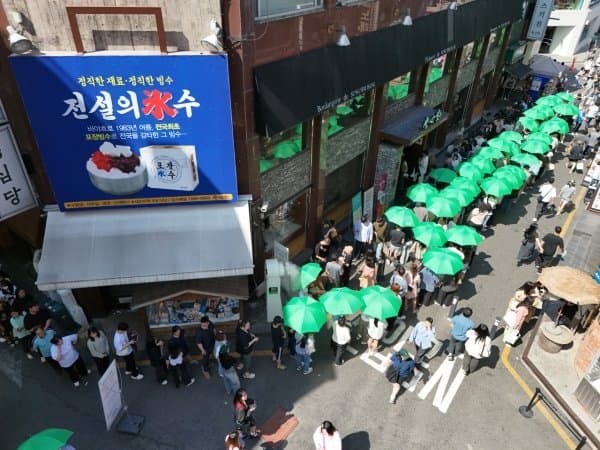 圣心堂乐天店周末排队,依旧地狱级别